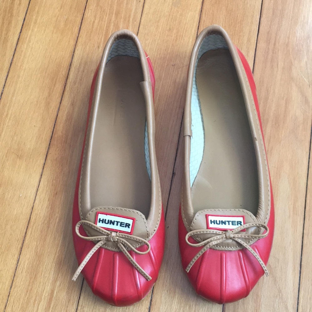 Hunter wellie flats